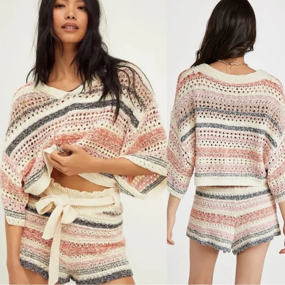 Free People Stripes For Days Set NWOT - Picture 2 of 4